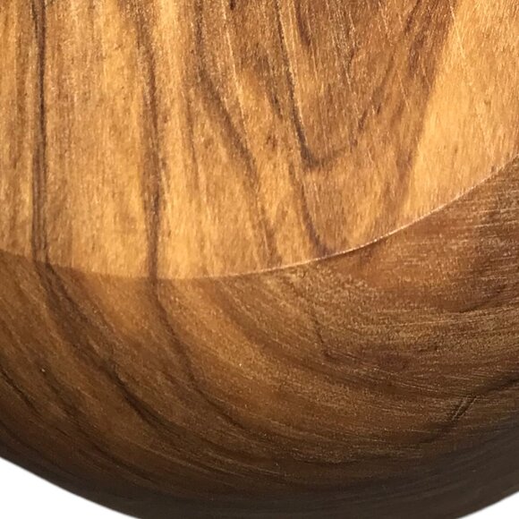 New NWT Olive Wood Double Salt Cellar with Swivel Magnetic Lid, Round - Picture 8 of 8